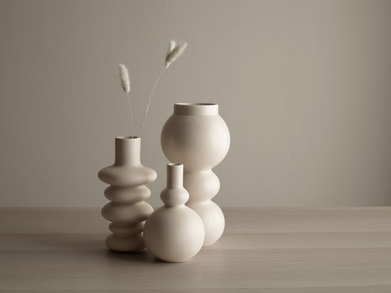 COMO Vase, cream 15,5 cm