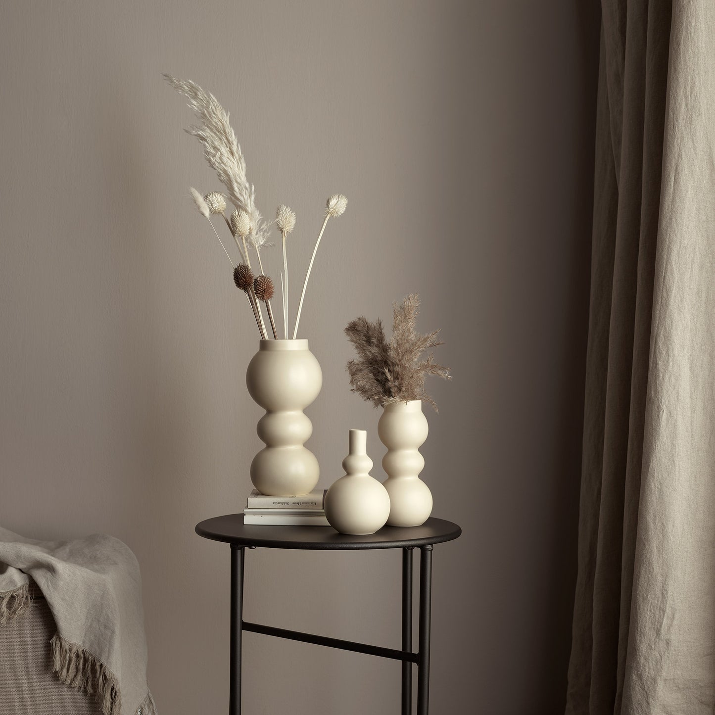 COMO Vase, cream 15,5 cm