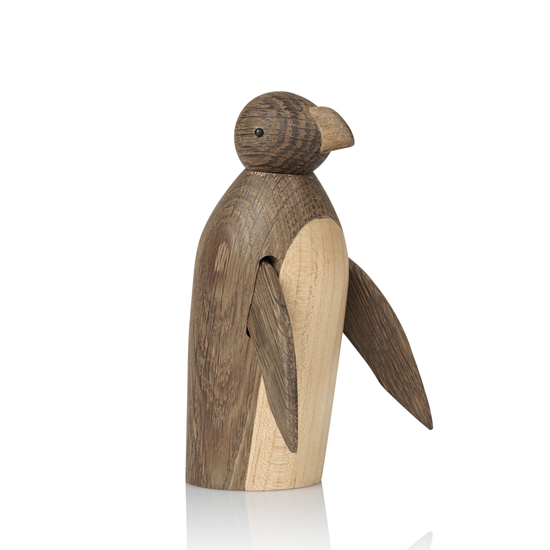 Laden Sie das Bild in den Galerie-Viewer, Pinguin SKJODE Holzfigur

