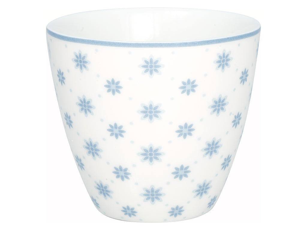 Laden Sie das Bild in den Galerie-Viewer, Stoneware Latte cup Laurie pale blue
