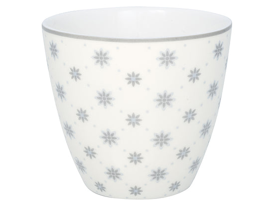 Laden Sie das Bild in den Galerie-Viewer, Stoneware Latte cup Laurie pale grey
