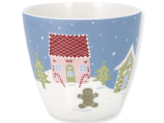 Stoneware Latte cup Laura homes dusty blue